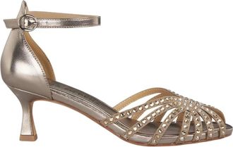 Alma En Pena High Heel Sandals, female, Yellow, 5 UK, Rhinestone crab sandal