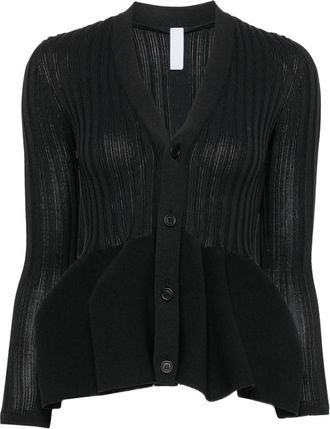 CFCL Pottery Ribbed Peplum Cardigan
