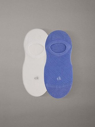 Calvin Klein Pack de 2 pares de calcetines invisibles con textura suave