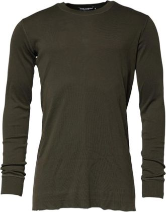 Dolce & Gabbana Hombre, Camisetas, Verde, Talla: M