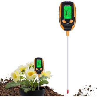 OEM Misuratore Di Ph, Temperatura, Umidit&agrave; E Luce Del Terreno 4 In 1 Per Giardinaggio, Prato, Agricoltura E Piante Da Esterno