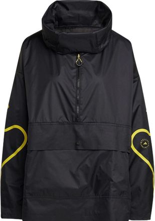 adidas (WMNS) adidas by Stella McCartney Half-Zip Mid-Length Windbreaker Asia Sizing Black Yellow HG6886