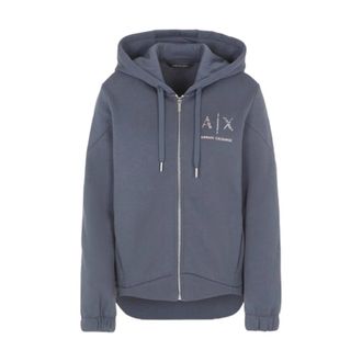 A|X Armani Exchange 6Rym 541990 Sweatshirt - Dames - Vesten met rits - Grijs - S - Hoodies & sweatvesten