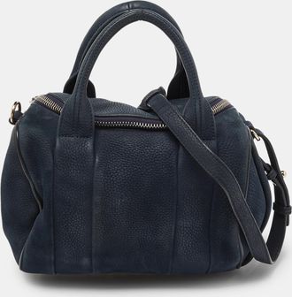 Alexander Wang Blue Suede Rocco Bag