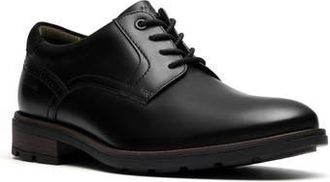 Clarks Emmett Plain Toe Derby in Black Smooth at Nordstrom Rack, Size 10.5