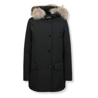 Woolrich Jassen, Dames, Zwart, XL, Katoen, Arctic Parka