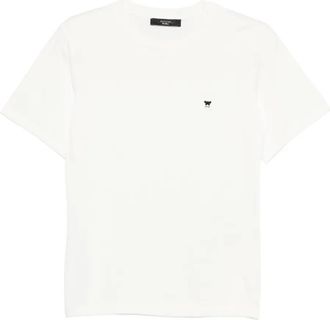 Max Mara T-shirt in cotone con logo - Bianco