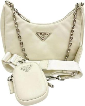 Prada Pre-owned Mini Bags, female, White, Size: ONE SIZE Pre-owned Vintage Mini Bag