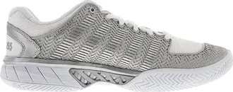 K-Swiss Womens Hypercourt Express Shoes In White/silver