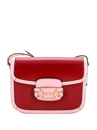 Gucci Horsebit 1955 Leather Small shoulder bag - Red