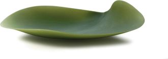 Covo Set of 4 Seasons Medium Silicone Leaf Plates, Green