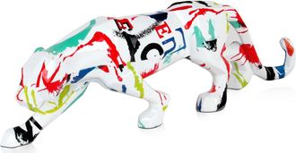 ADM Design Skulptur Panther 45 cm - Multicolor