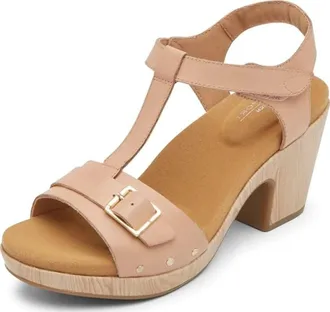 Rockport Vivianne CI8982-277 Sandals Womens B Brown Ankle Strap HTAT1282