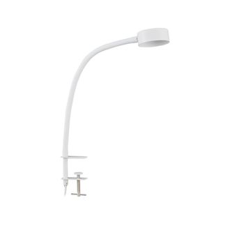 Lindby L&aacute;mpara de pinza de metal blanco