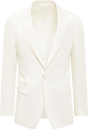 Etro White Peaked Lapel Blazer