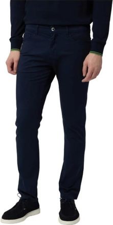 Harmont & Blaine 5 Zakken Comfortbroek - Heren - Chinos - Blauw - XL - Katoen - Broeken
