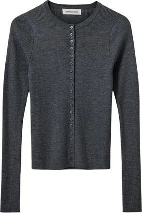 Sofie Schnoor Skylarkb Cardigan - Knitwear - Mujer - Gris - XS