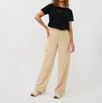 Esqualo Tanner Cargo City Trousers In Sand