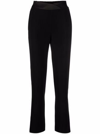 Emporio Armani High waist broek - Zwart