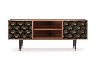 StoryZ Mueble de TV negro 2 puertas L 170 cm