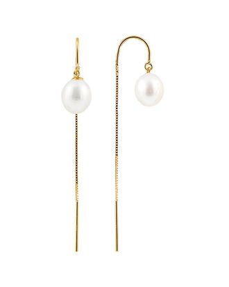 Splendid Pearls 14K 7.5-8Mm Freshwater Pearl Earrings