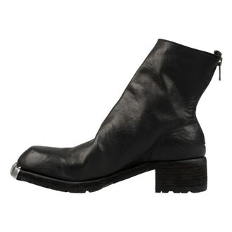 Guidi Schoenen, Heren, Zwart, 46 EU, Leer, Double Heel Metal Clad Toe Back Zip Boots