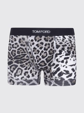 Tom Ford Animalier Print Stretch-Cotton Boxer Shorts with Jacquard Logo Waistband