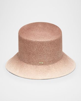 Eugenia Kim Ruby Gradient Asymmetric Bucket Hat