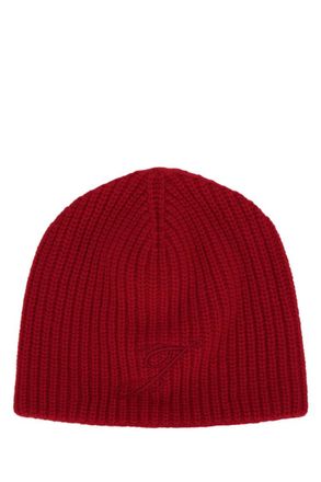Jacquemus Red Logo Beanie Cap