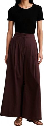 Rachel Comey Coxsone High Waist Trouser Pant In Wine