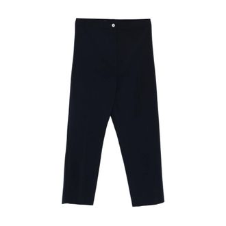 Marina Rinaldi Ravel Cropped Trousers - female - Marina Rinaldi - Cropped Trousers - Blue - 3XL - Trousers