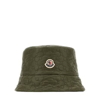 Moncler Green Reversible Floral Bucket Hat