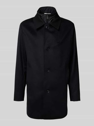 HUGO BOSS Regular Fit Wollmantel mit Kaschmir-Anteil Modell CLARK in Black, Gr&ouml;&szlig;e 48
