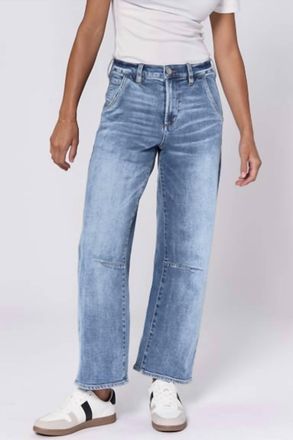Dear John Denim Lasso High Rise Clean Hem Jeans In Western Hue