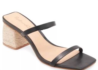 Splendid Womens Kharis Square Toe Heels In Black