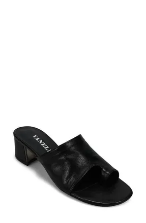 Vaneli Cruz Toe Loop Sandal in Black at Nordstrom, Size 8.5