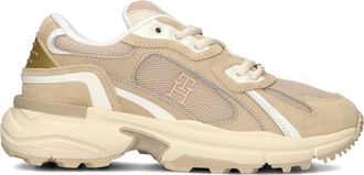 Tommy Hilfiger Schoenen, Dames, Beige, 36 EU, Moderne, robuuste Runner Sneakers