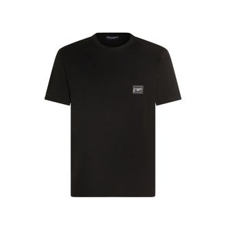 Dolce & Gabbana Cotton T-shirt With Branded Tag