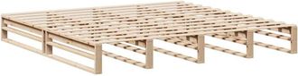 vidaXL Bed Frame without Mattress 200x200 cm Solid Wood Pine Vidaxl