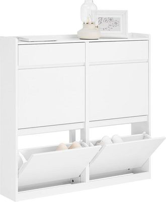 SoBuy Shoe Cabinet Shoe Rack Shoe Storage Cupboard,FSR169-W - Sobuy