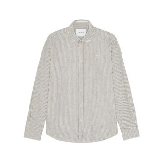 Les Deux Casual Shirts, male, White, Size: XL Konrad Stripe Shirt
