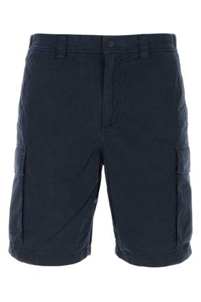 Woolrich Navy Blue Solid Shorts