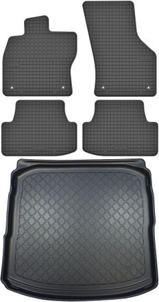 OEM Juego De Alfombrillas De Goma Para Coche Y Alfombrilla Para Maletero Para Audi A3 Iii 8v Hatchback (de Agosto De 2012 A Marzo De 2020)