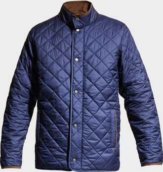 Peter Millar Men & apos;s Suffolk Quilted Travel Coat