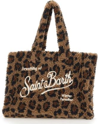 MC2 Saint Barth Colette Teddy Bag - Dames - Shoppers - Bruin - ONE Size - Polyester - Tassen