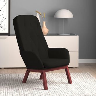vidaXL Sill&oacute;n De Relax De Terciopelo Negro Vidaxl