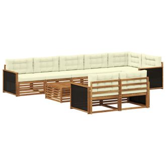 vidaXL Set Di Divani Da Esterno 9 Pz Vidaxl