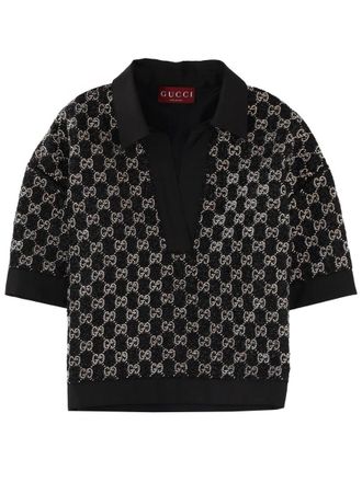 Gucci GG Crystal-Embellished Tank Top - Black