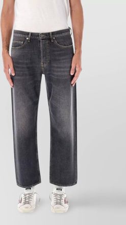 Golden Goose denim cropped straight-leg jeans