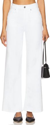 Frame Denim Le Slim Palazzo Jean In White